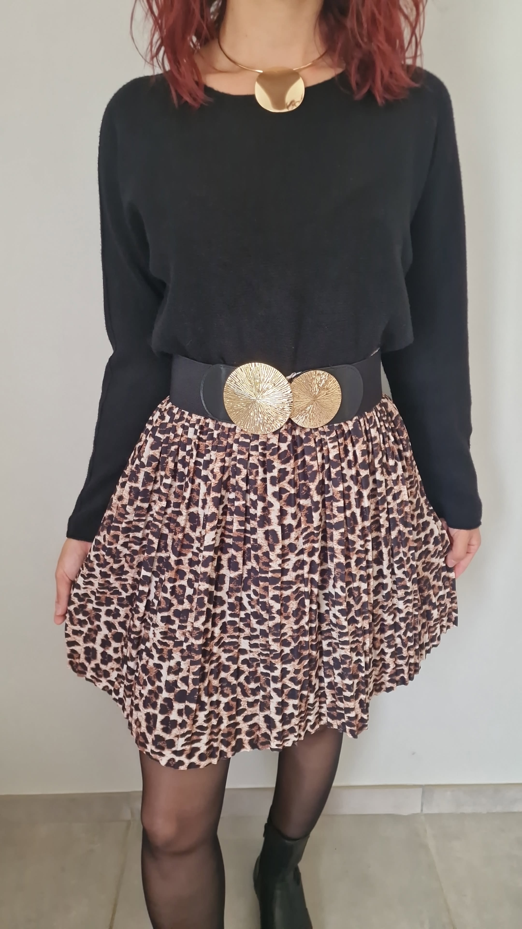 Ceinture élastique et en cuir artificiel